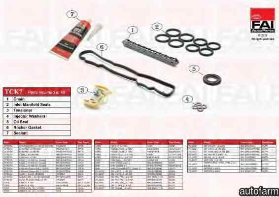 Chit lant de distributie FORD FOCUS II DA FAI AutoParts TCK7