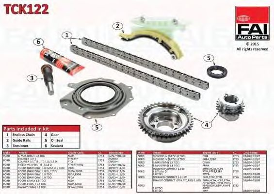 Chit lant de distributie FORD MONDEO IV (BA7) - Cod intern: W20236567 - LIVRARE DIN STOC in 24 ore!!!