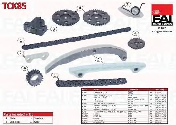 Chit lant de distributie FORD MONDEO Mk III combi (BWY) - Cod intern: W20236763 - LIVRARE DIN STOC in 24 ore!!!
