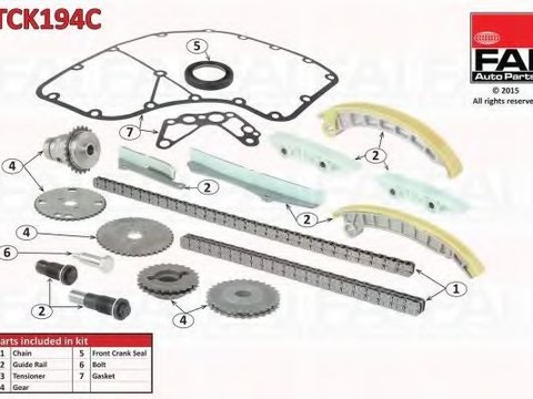 Chit lant de distributie IVECO MASSIF Station Wagon (2008 - 2011) FAI AutoParts TCK194C