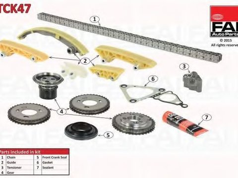 Chit lant de distributie JAGUAR X-TYPE (CF1) (2001 - 2009) FAI AutoParts TCK47 piesa NOUA