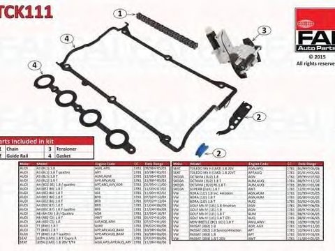 Chit lant de distributie MERCEDES M271 - Cod intern: W20236553 - LIVRARE DIN STOC in 24 ore!!!