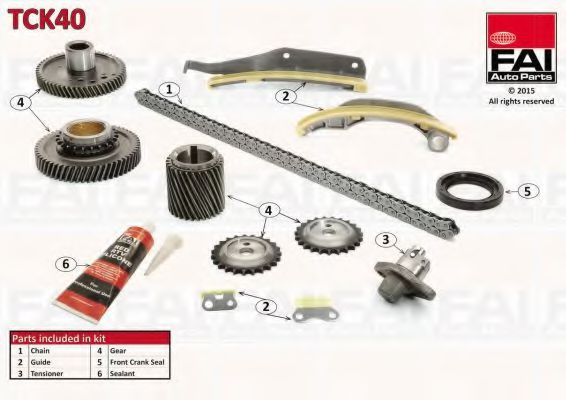 Chit lant de distributie MITSUBISHI PAJERO III (V7_W, V6_W) (1999 - 2007) FAI AutoParts TCK40 piesa NOUA