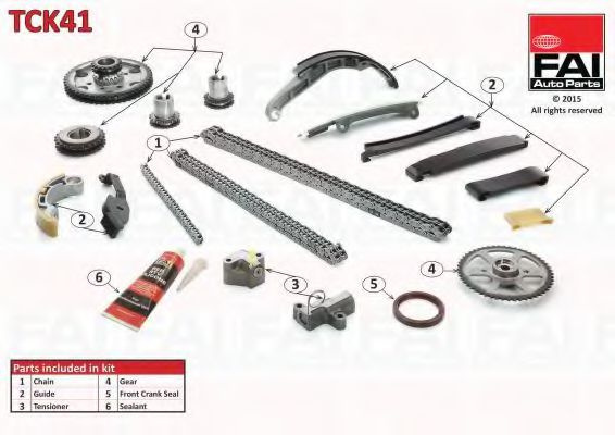 Chit lant de distributie NISSAN ALMERA TINO (V10) (2000 - 2016) FAI AutoParts TCK41