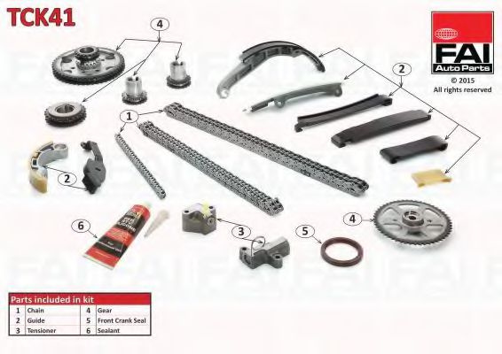 Chit lant de distributie NISSAN PRIMERA (P12) (2002 - 2016) FAI AutoParts TCK41