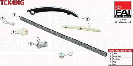 Chit lant de distributie OPEL CORSA B (S93), Hatchback, 03.1993 - 12.2002 FAI AutoParts TCK4NG
