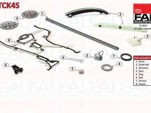 Chit lant de distributie OPEL CORSA D Van (2006 - 2016) FAI AutoParts TCK4S