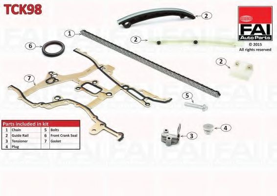 Chit lant de distributie OPEL MERIVA B (2010 - 2016) FAI AutoParts TCK98 piesa NOUA