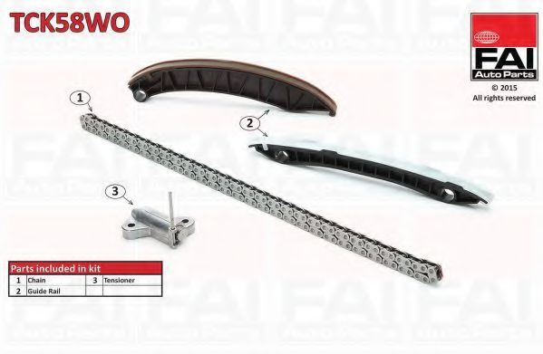 Chit lant de distributie RENAULT GRAND SCÉNIC II (JM0/1_) (2004 - 2016) FAI AutoParts TCK58WO