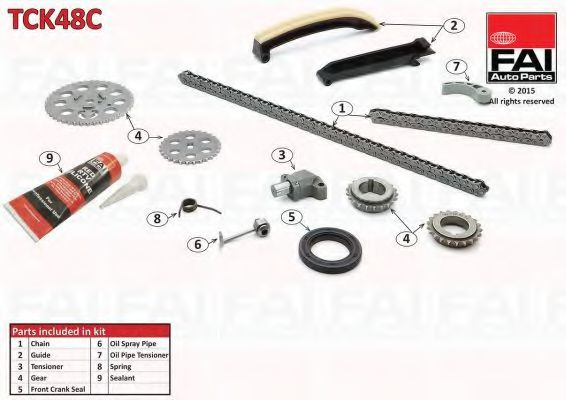 Chit lant de distributie SMART FORTWO Cupe (450) (2004 - 2007) FAI AutoParts TCK48C piesa NOUA