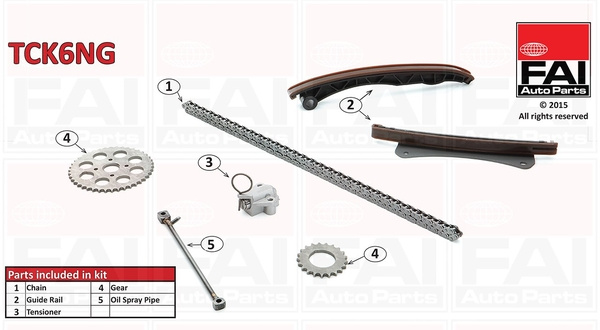 Chit lant de distributie (TCK6NG FAI) ALFA ROMEO,CHEVROLET,CHRYSLER,Citroen,FIAT,FORD,LANCIA,OPEL,PEUGEOT,SUBARU,SUZUKI,TATA,VAUXHALL