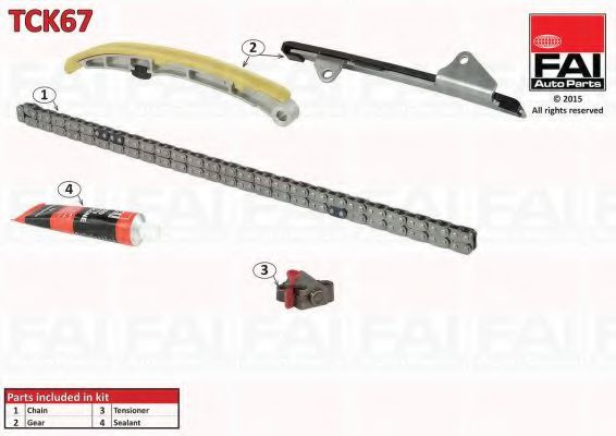 Chit lant de distributie TOYOTA AURIS (NRE15_, ZZE15_, ADE15_, ZRE15_, NDE15_) (2006 - 2012) FAI AutoParts TCK67