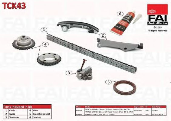 Chit lant distributie NISSAN PATROL GR II (Y61) 3.