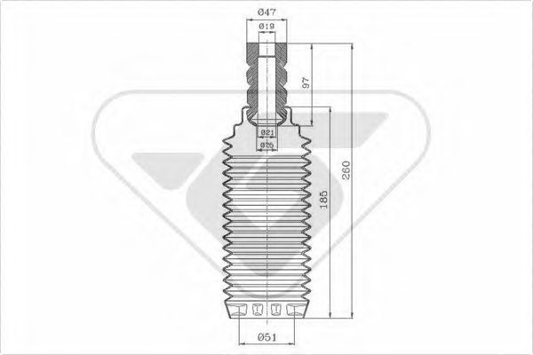 Chit protectie praf,amortizor CITROËN C4 I (LC_) 