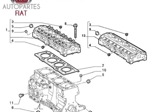 Chiulasa FIAT 1.6 16V PUNTO, ALBEA , SIENA,MAREA -PRODUS NOU