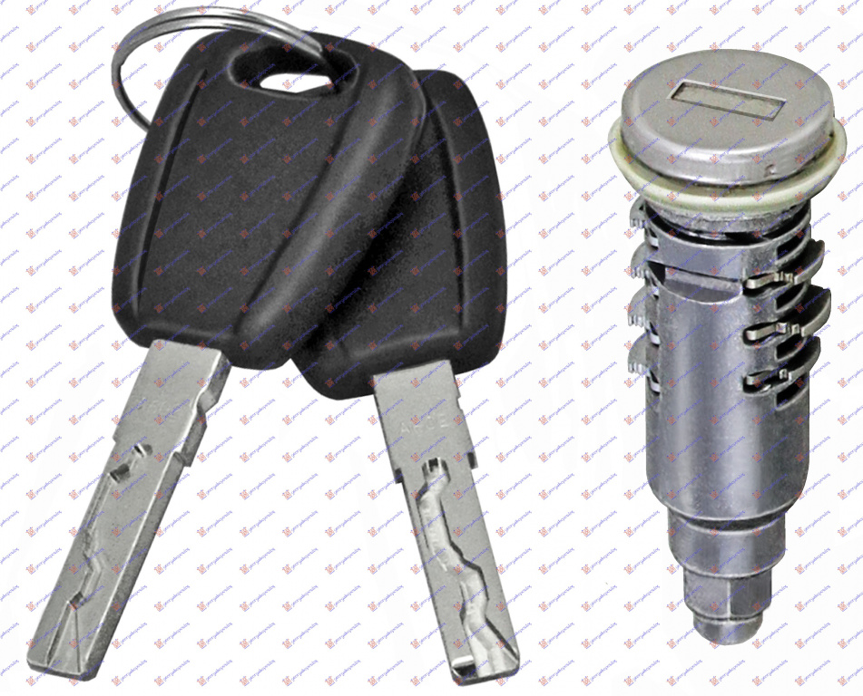 Cilindru blocare usa fata (w/key) pentru Lancia Y 2003, 2004, 2005, 2006, 2007, 2008, 2009, 2010, 2011