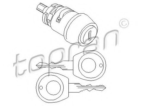 Cilindru de inchidere aprindere 103 560 TOPRAN pentru Vw Passat Vw Eurovan Vw Transporter Seat Ibiza Seat Cordoba Vw Derby Vw Flight Vw Polo Vw Caddy Vw Panel