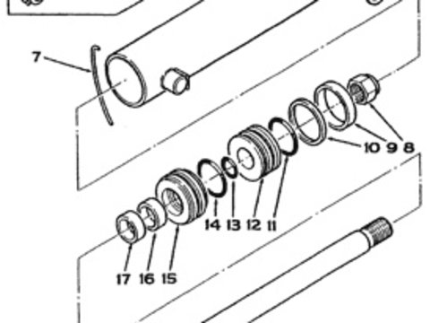 Cilindru directie pentru buldoexcavatoare Kobelco - nou 3483310M91