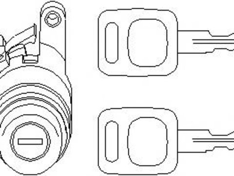 Cilindru inchidere AUDI 500 (44, 44Q, C3), AUDI 5000 combi (44, 44Q, C3), AUDI 4000 (89, 89Q, 8A, B3) - TOPRAN 108 611