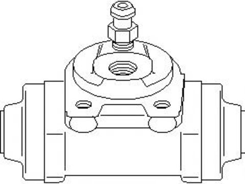 Cilindru receptor frana PEUGEOT 106 (1A, 1C), PEUGEOT 206 hatchback (2A/C), PEUGEOT 206+ (T3E) - TOPRAN 720 992