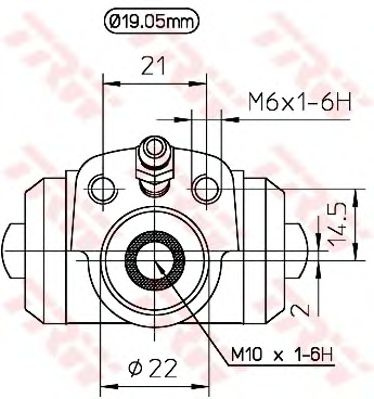 Cilindru receptor frana SKODA CITIGO - Cod intern: W20009051 - LIVRARE DIN STOC in 24 ore!!!