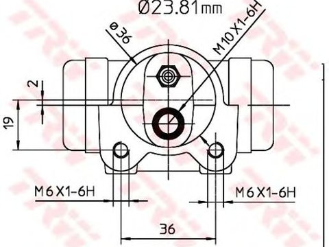 Cilindru receptor frana stanga OPEL MOVANO 1,9-3,0 DTI 98-23,8 MM - Cod intern: W20009104 - LIVRARE DIN STOC in 24 ore!!!