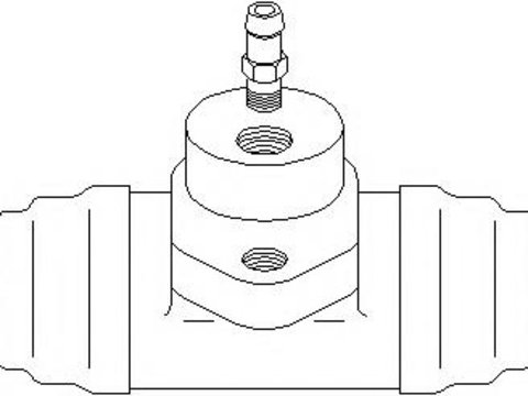 Cilindru receptor frana VW LT28-50 bus (281-363), VW LT28-50 caroserie (281-363), VW LT28-50 platou / sasiu (281-363) - TOPRAN 103 357