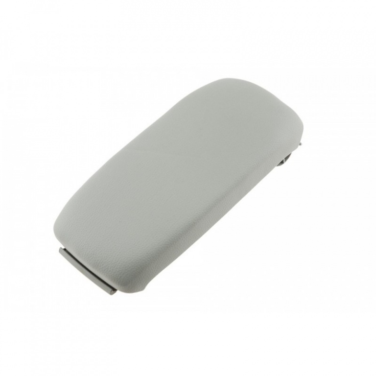 Clapeta cotiera cu buton Audi A3 2003-2012, Culoare : Gri, Material : Piele ecologica, 8P0864245P