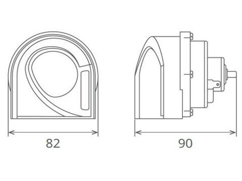 CLAXON ELECTROMAGNETIC 12V 6A TON INALT