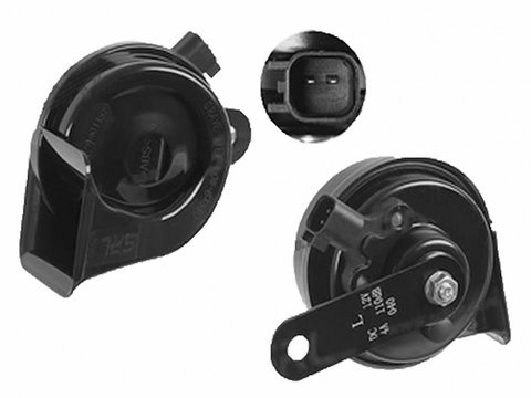 Claxon goarna SRLine Polonia pentru FIAT, FORD, NISSAN, OPEL, CHEVROLET, 12V/420Hz, 1 buc.