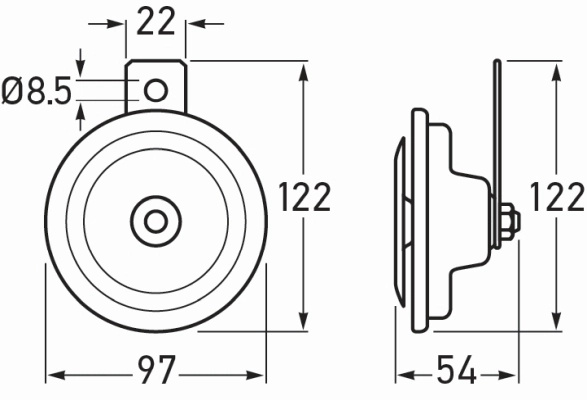 Claxon HELLA 3BA 002 768-382