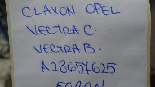 Claxon opel vectra c - opel vectra b cod