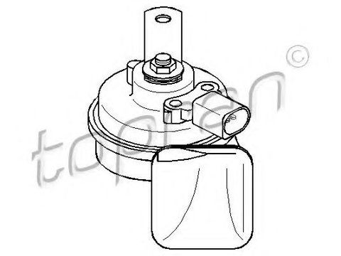 Claxon SKODA OCTAVIA 2 Combi (1Z5) (2004 - 2013) TOPRAN 111 072