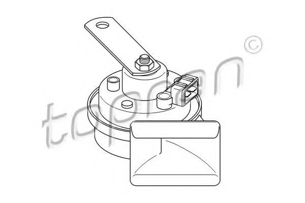 Claxon VW GOLF 4 (1J1) (1997 - 2005) TOPRAN 102 956