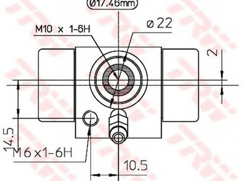 Clilindru pistonas frana AUDI A2 8Z0 TRW BWC107A PieseDeTop