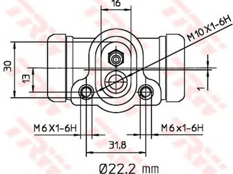 Clilindru pistonas frana BMW 3 Compact E36 TRW BWH311 PieseDeTop