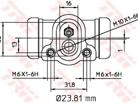 Clilindru pistonas frana BMW 3 cupe E36 TRW BWK103 PieseDeTop