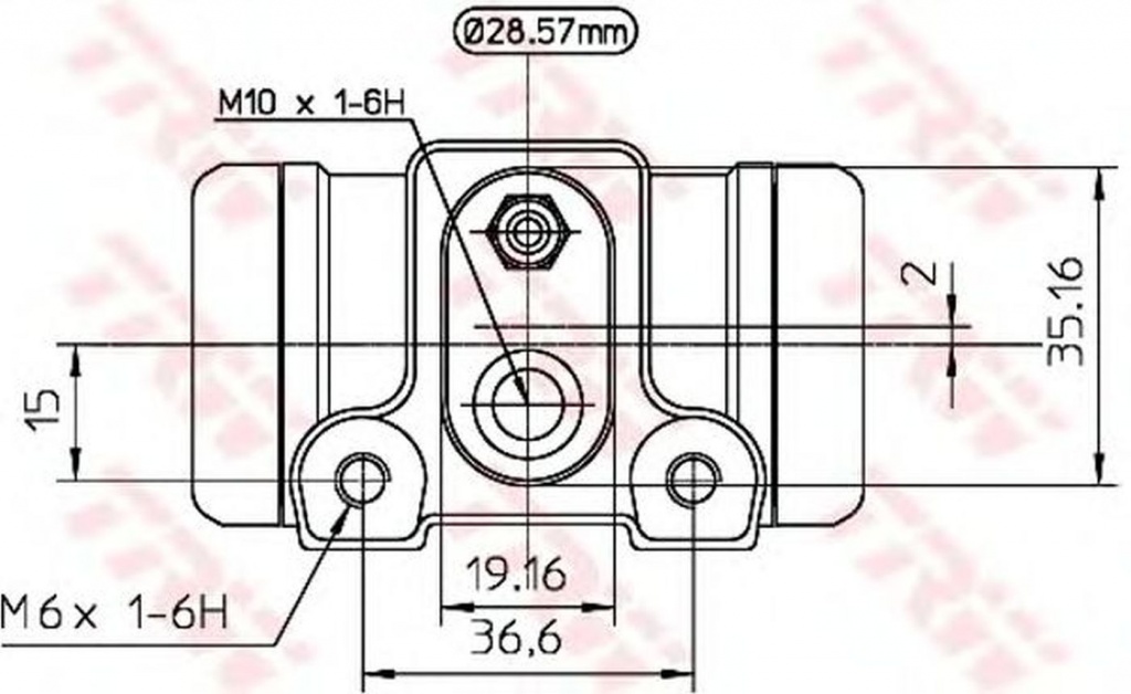 Clilindru pistonas frana CITROEN JUMPER platou sas