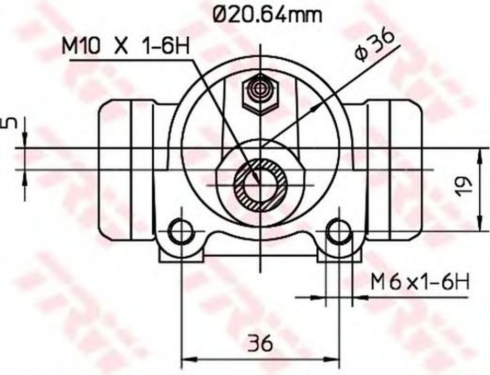 Clilindru pistonas frana FIAT ALBEA 178 TRW BWF303