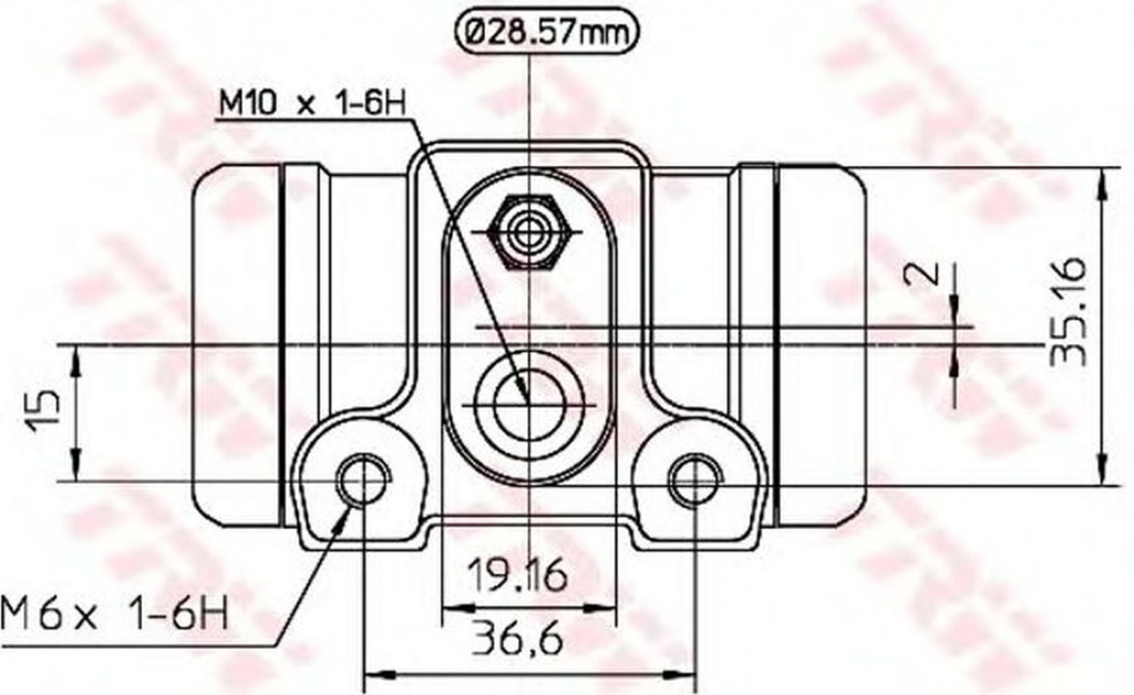 Clilindru pistonas frana FIAT DUCATO bus 230 TRW B
