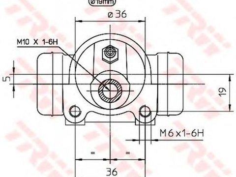 Clilindru pistonas frana FIAT SCUDO Combinato 220P TRW BWD121