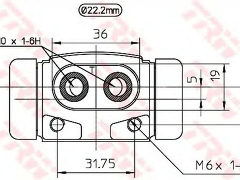 Clilindru pistonas frana FORD ESCORT CLASSIC Turnier ANL TRW BWF193 PieseDeTop