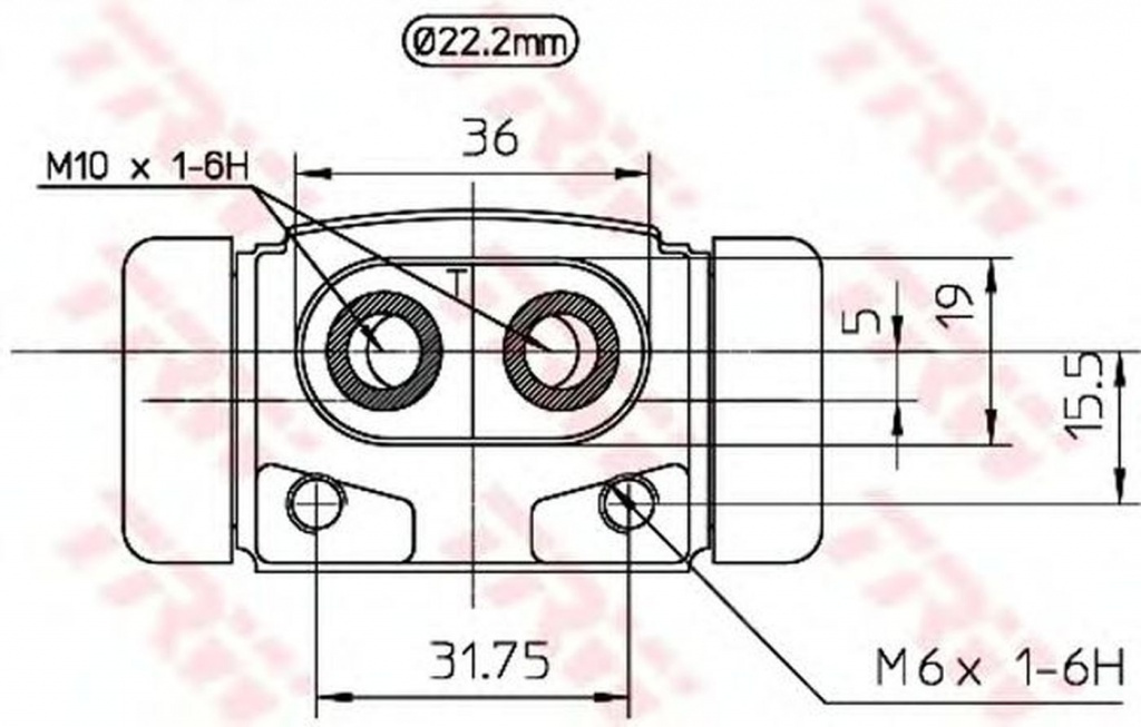 Clilindru pistonas frana FORD ESCORT V combi GAL AVL TRW BWF193 PieseDeTop