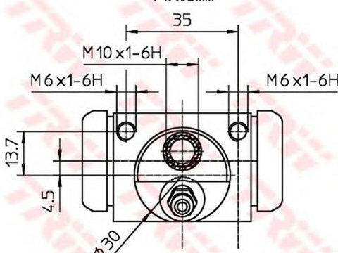 Clilindru pistonas frana FORD FIESTA V JH JD TRW BWD312 PieseDeTop