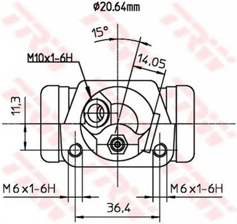 Clilindru pistonas frana FORD MONDEO I GBP TRW BWF191