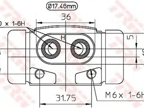 Clilindru pistonas frana FORD PUMA EC TRW BWC189 PieseDeTop