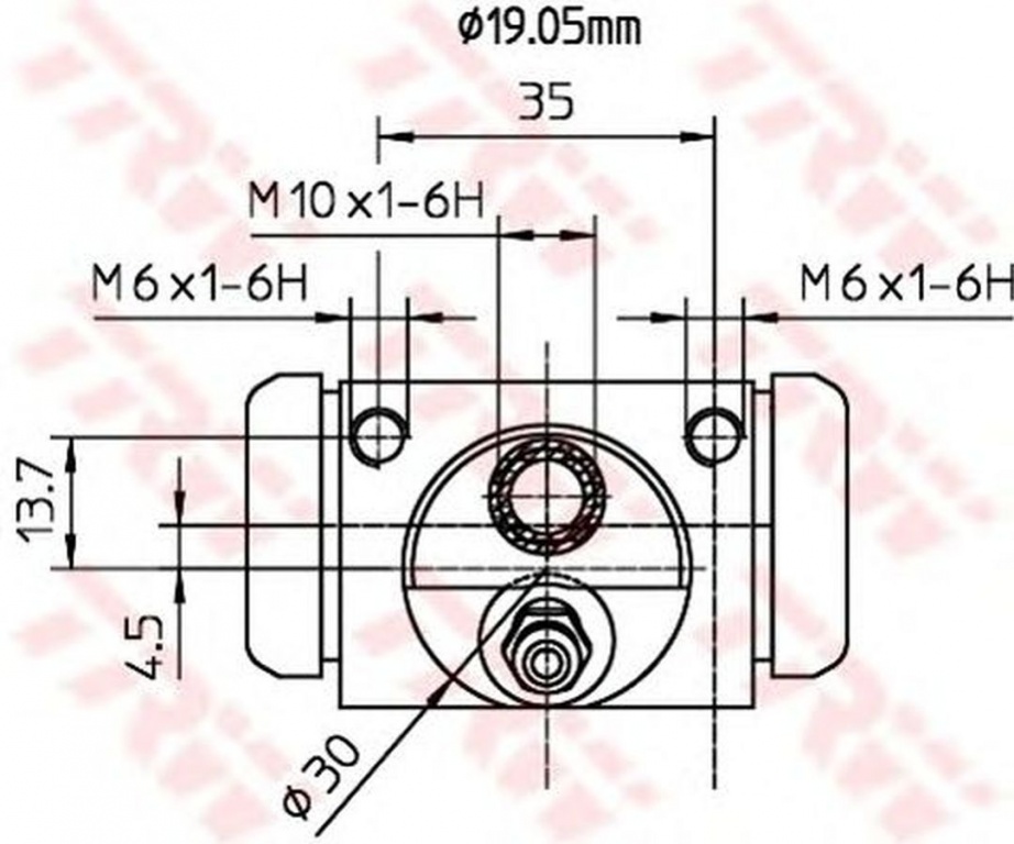 Clilindru pistonas frana FORD STREET KA RL2 TRW BWD312