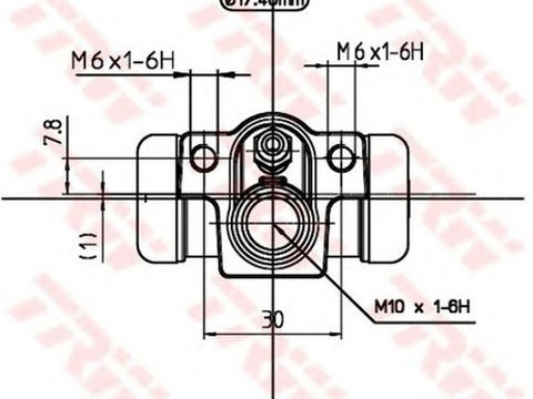 Clilindru pistonas frana HONDA JAZZ II GD TRW BWC244 PieseDeTop