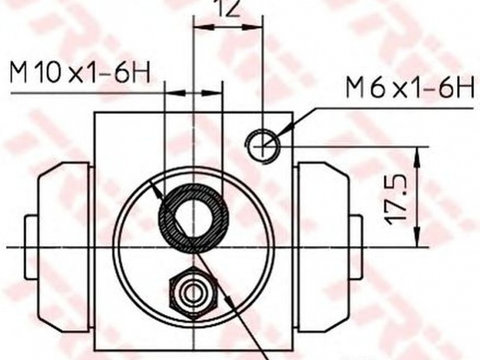 Clilindru pistonas frana OPEL ASTRA H limuzina L69 TRW BWF309 PieseDeTop