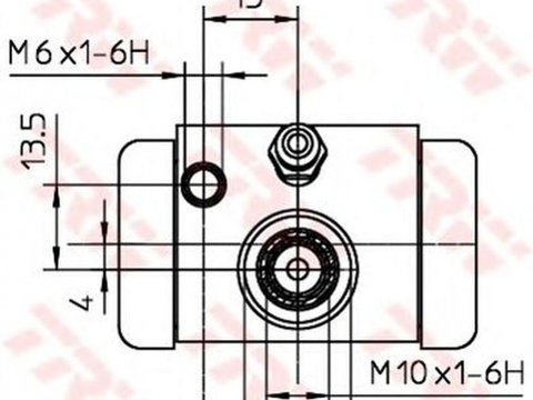 Clilindru pistonas frana PEUGEOT 107 TRW BWC252 PieseDeTop